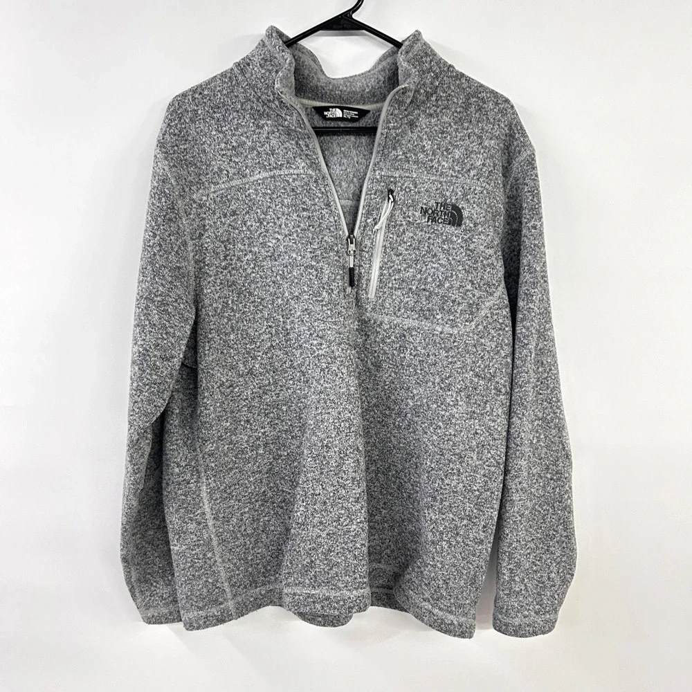 The North Face Gordon Lyons Quarter Zip Fleece Pullover XL Grey Gorpcore Outdoor